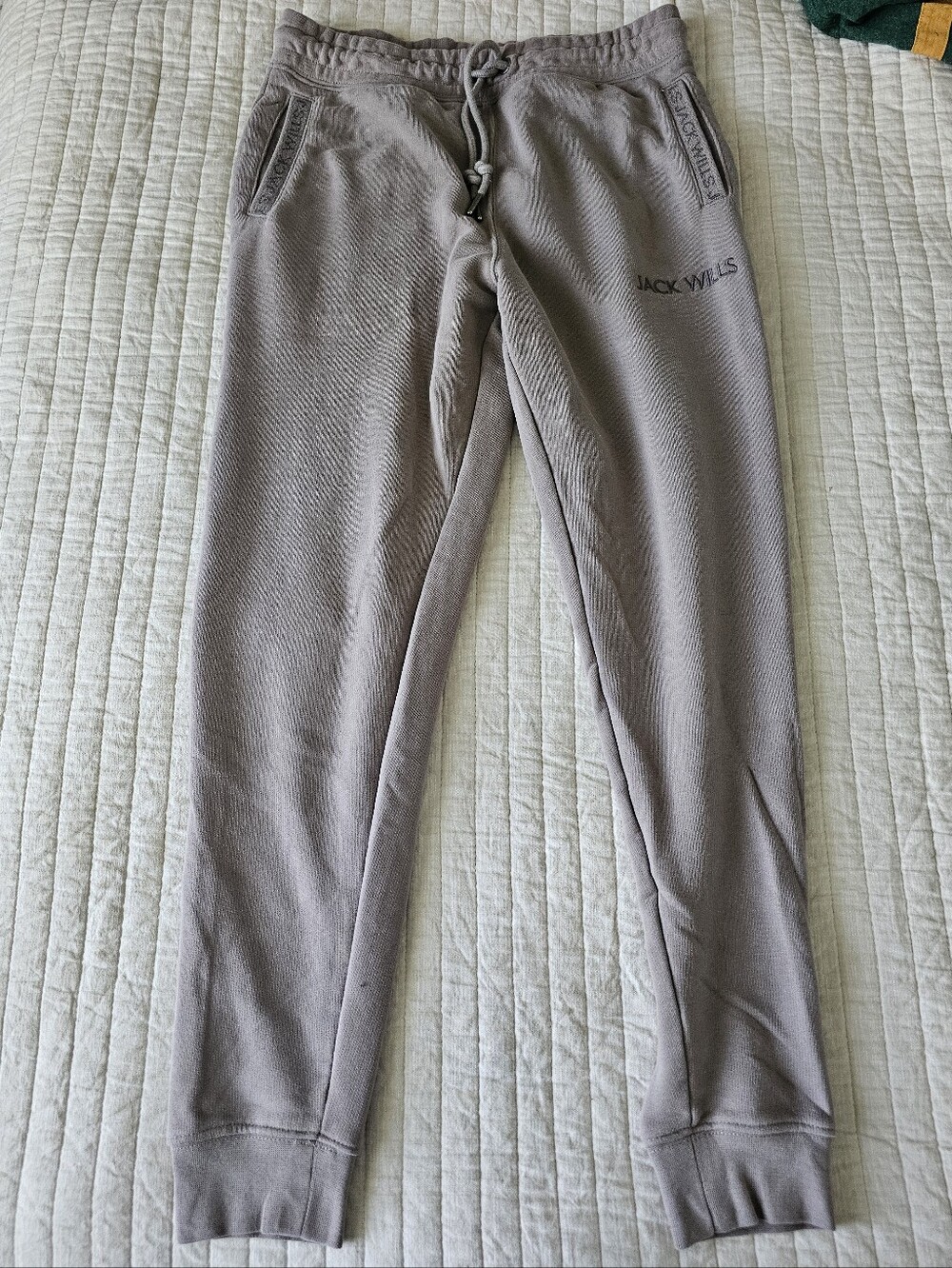 Jack Wills Light Grey Men’s Drawstring Joggers Size XS